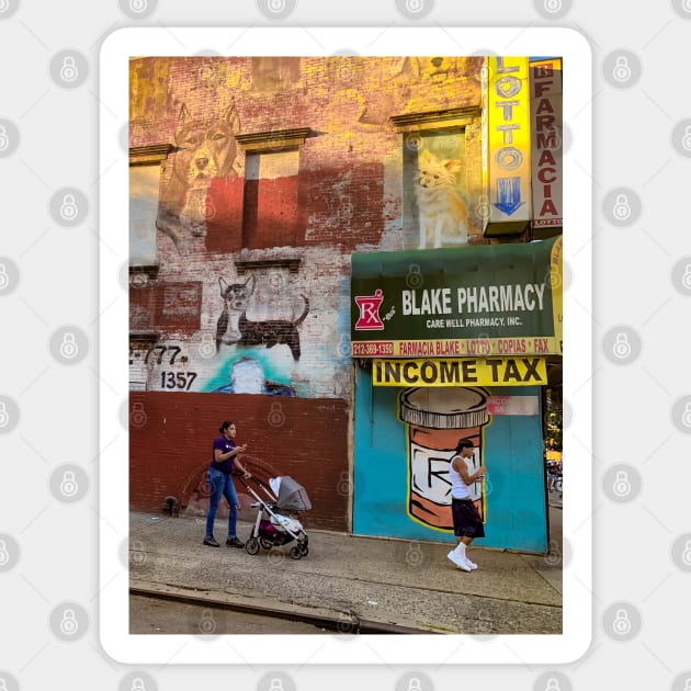 East Harlem, Manhattan, New York City Sticker by eleonoraingrid